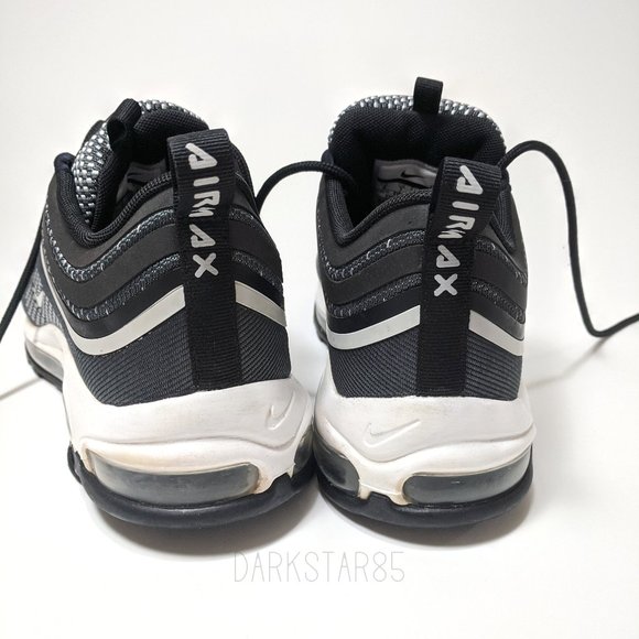 Nike Air Max 97 Black, White, Pure Platinum, & Anthracite Men's Sneakers 2017 - Picture 6 of 10